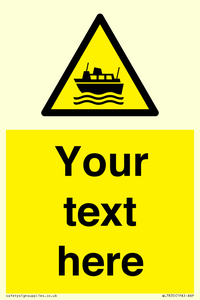 Custom warning ferries crossing vessels
